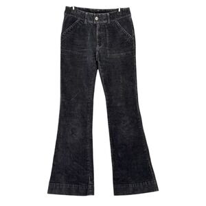 Carhartt Jeans Womens 2 Black Bootcut Corduroy Cowgirl Farm Chore Rodeo Western